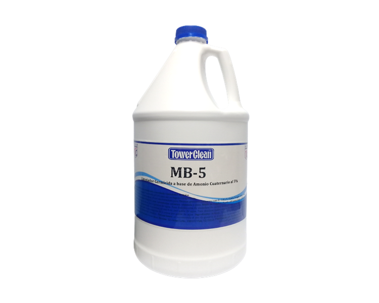 MB5 5% AMONIO CUATERNARIO QUINTA GENERACION TOWER CLEAN MODERNA COMERCIAL
