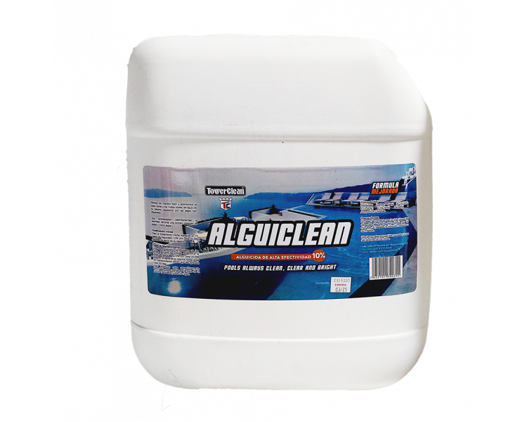 ALGUICLEAN, ALGUICIDA AL 10%, CARBOYA DE 5 GALONES.