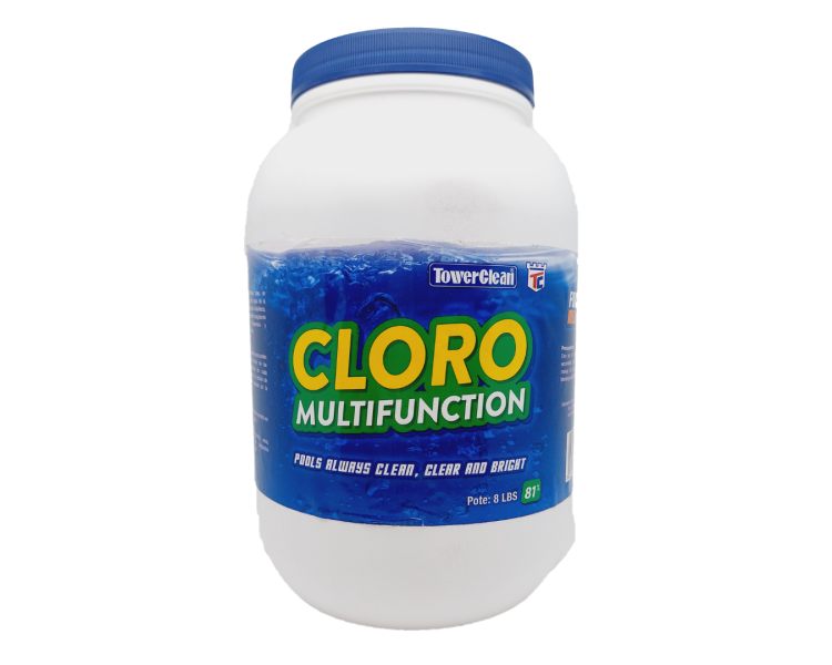 Cloro granulado multifuncional 8 libras de la marca Tower Clean Moderna Comercial