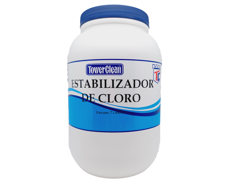 Optimiza el cloro con estabilizador de 7 lb Tower Clean