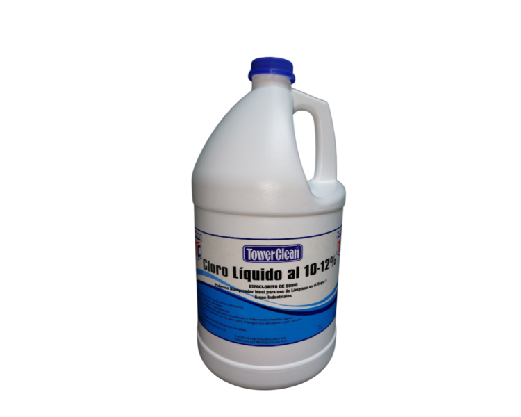 Cloro liquido 10 12% hipoclorito de sodio  Tower Clean Moderna Comercial
